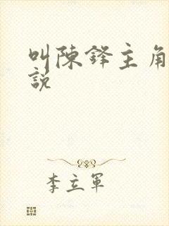 叫陈锋主角的小说
