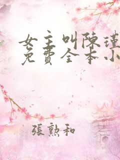 女主叫陈瑾宁的免费全本小说