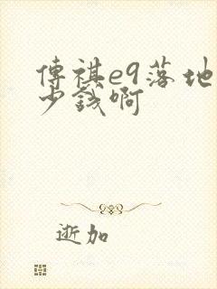 传祺e9落地多少钱啊