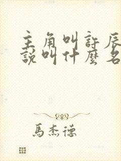 主角叫许辰的小说叫什么名字