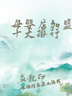 母婴店加盟火热十大排行