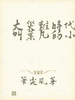 大灾难时代主角叫叶凡的小说