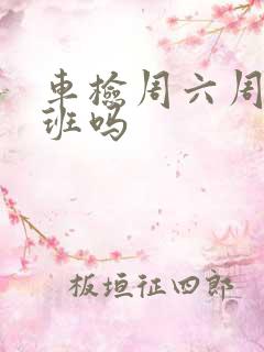 车检周六周日上班吗 车检周六周日上班吗