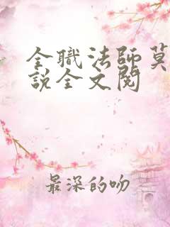 全职法师莫凡小说全文阅