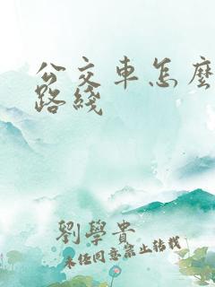公交车怎么查询路线