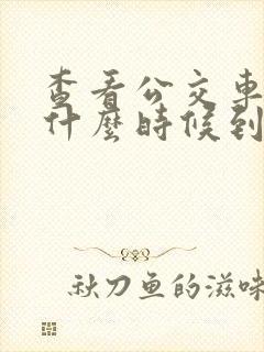 查看公交车时间什么时候到怎么查