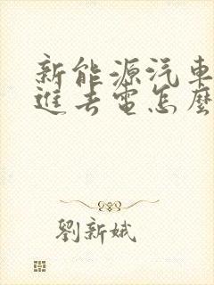 新能源汽车充不进去电怎么办