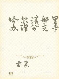 哈尔滨哪里可以办理公交卡
