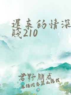 迟来的情深比草贱210