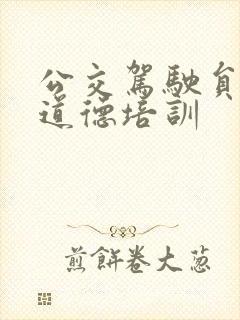 公交驾驶员职业道德培训