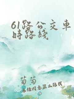 61路公交车实时路线