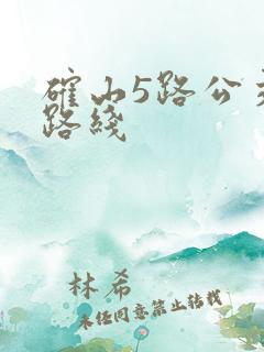 确山5路公交车路线