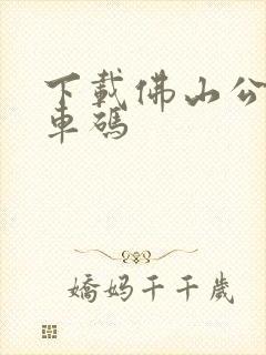 下载佛山公交乘车码
