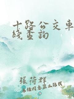十路公交车的路线查询