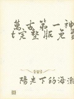 万古第一神txt完整版免费下载 万古第一神txt完整版免费下载