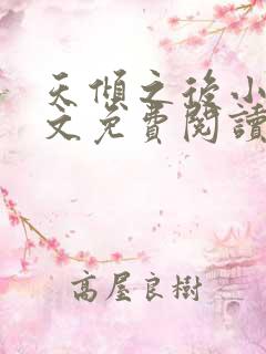 天倾之后小说全文免费阅读无弹窗 天倾之后小说全文免费阅读无弹窗