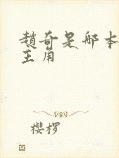 赵奇是哪本小说主角