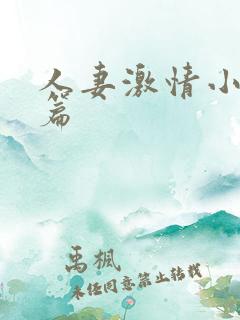 人妻激情小说短篇