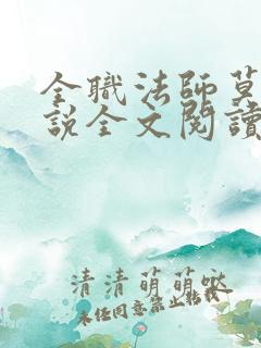 全职法师莫凡小说全文阅读 全职法师莫凡小说全文阅读