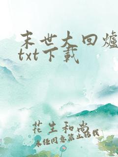 末世大回炉完整txt下载