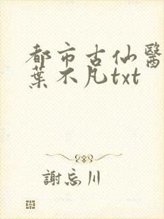 都市古仙医小说叶不凡txt