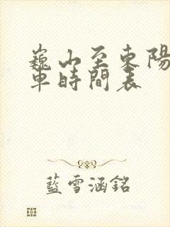 巍山至东阳公交车时间表