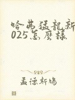 哈弗猛龙新款2025怎么样