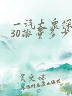 一汽大众探岳330排量多少