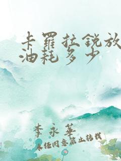 卡罗拉锐放真实油耗多少