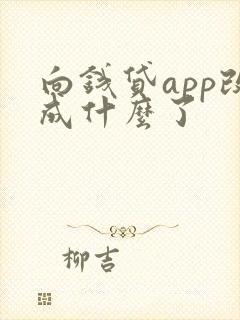向钱贷app改成什么了