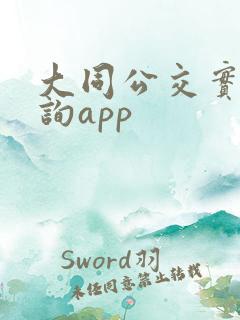 大同公交实时查询app