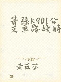 萧县k901公交车路线时间表 萧县k901公交车路线时间表