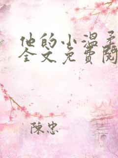 他的小温柔小说全文免费阅读