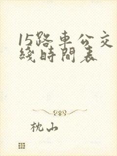 15路车公交路线时间表 15路车公交路线时间表