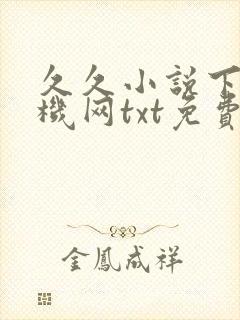久久小说下载手机网txt免费下载