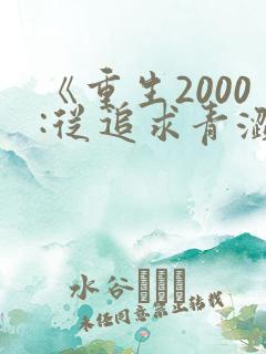 《重生2000:从追求青涩校花同桌开始》