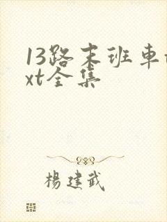 13路末班车txt全集