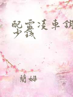 配雷凌车钥匙多少钱