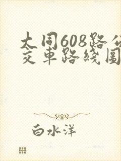 大同608路公交车路线图