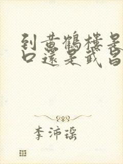 到黄鹤楼是到汉口还是武昌站