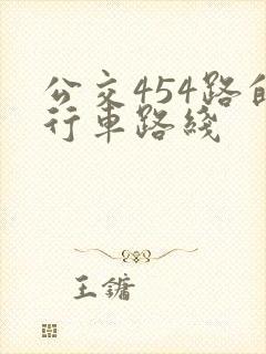 公交454路的行车路线