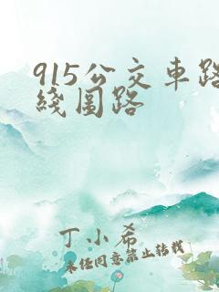 915公交车路线图路