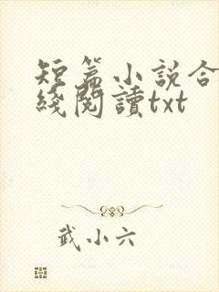 短篇小说合集在线阅读txt