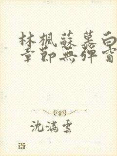 林枫苏慕白最新章节无弹窗