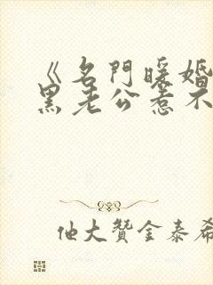 《名门暖婚:腹黑老公惹不起》
