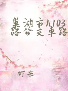 巢湖市h103路公交车路线