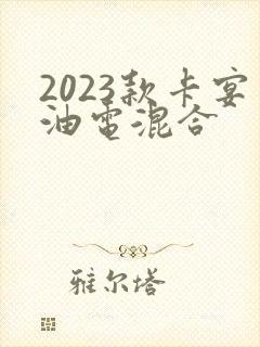 2023款卡宴油电混合