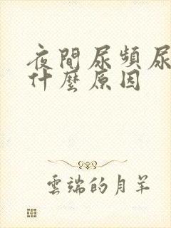 夜间尿频尿多是什么原因