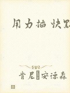 用力插 快点