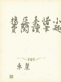 杨辰秦惜小说免费阅读笔趣阁